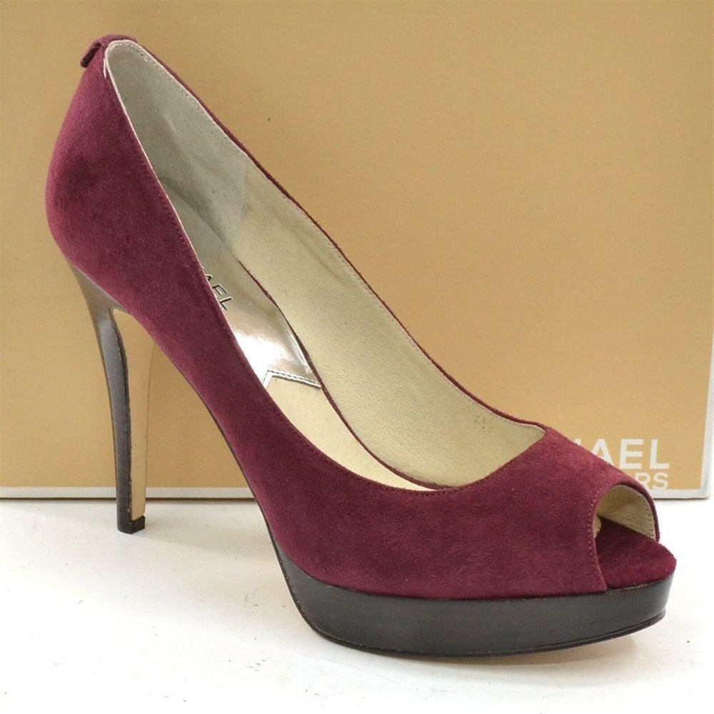 Michael Kors York Open Toe Platform Pumps 10 M New
